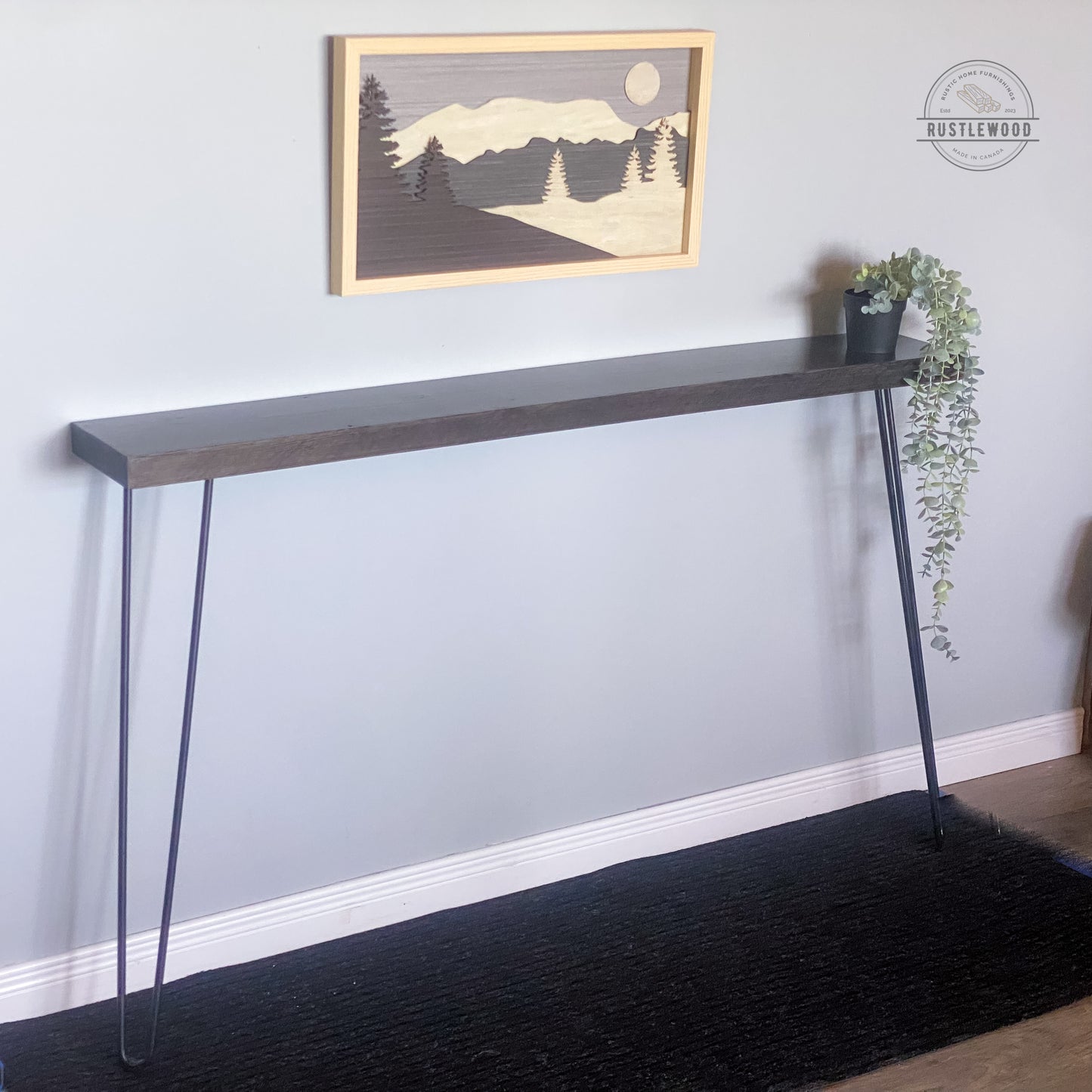 Narrow Console Table - Rustlewood