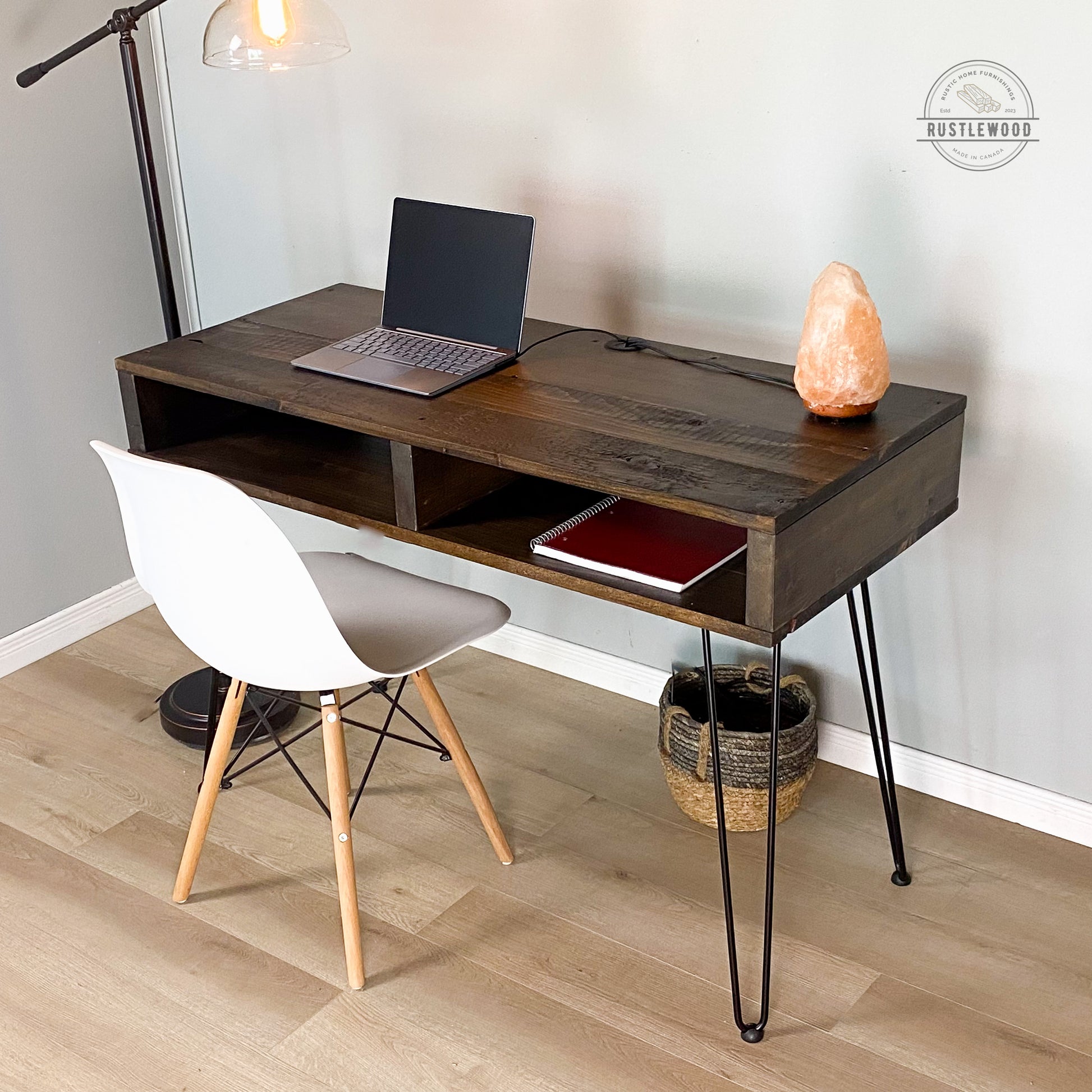 brown office desk