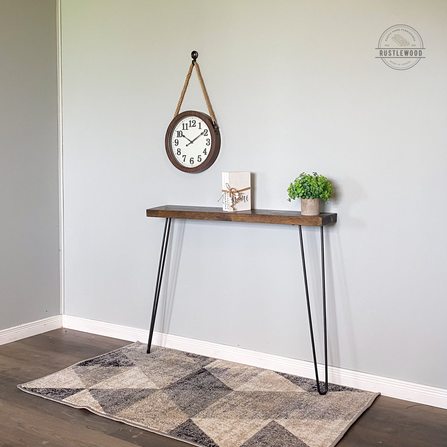 Narrow Console Table - Rustlewood