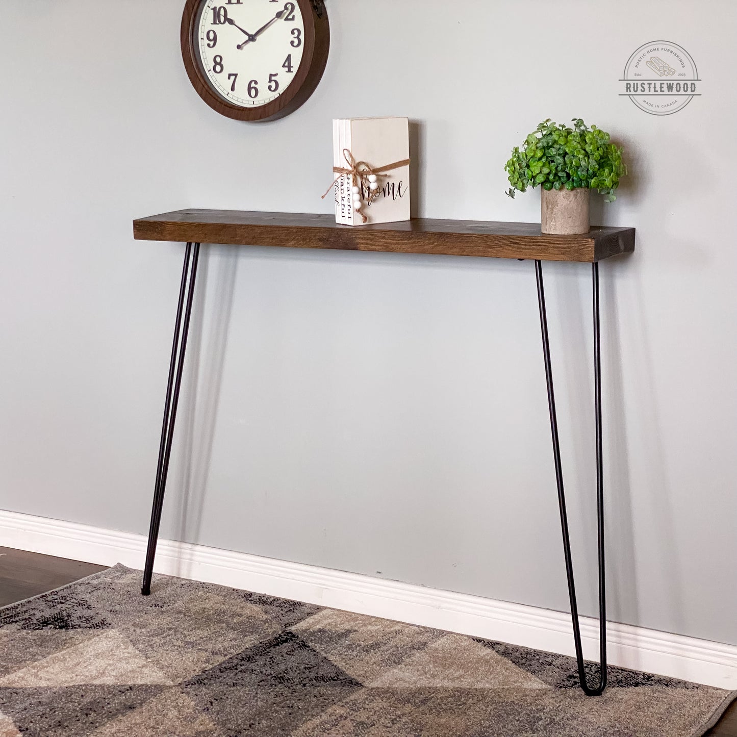 Narrow Console Table - Rustlewood