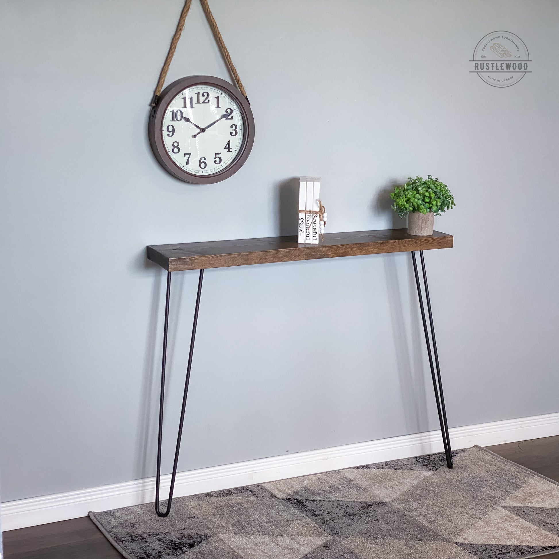 Narrow Console Table - Rustlewood