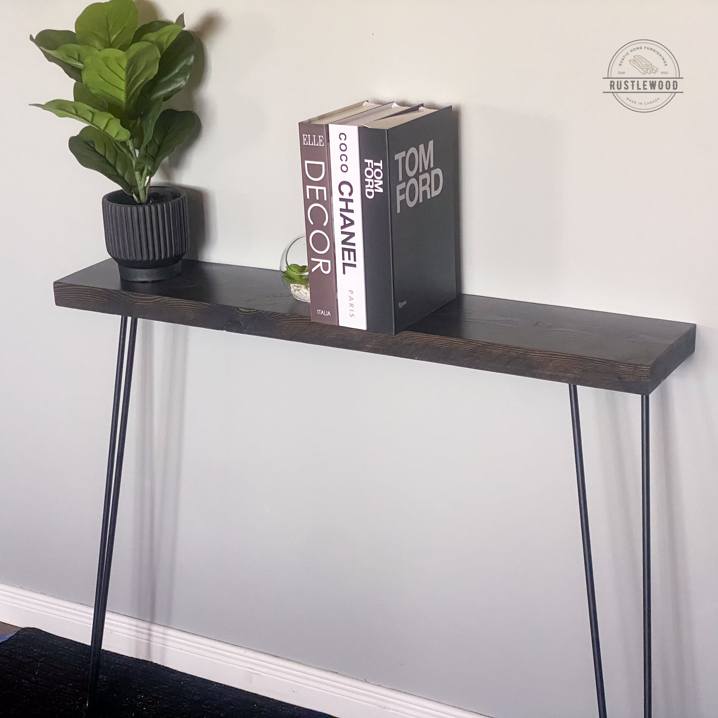 Narrow Console Table - Rustlewood