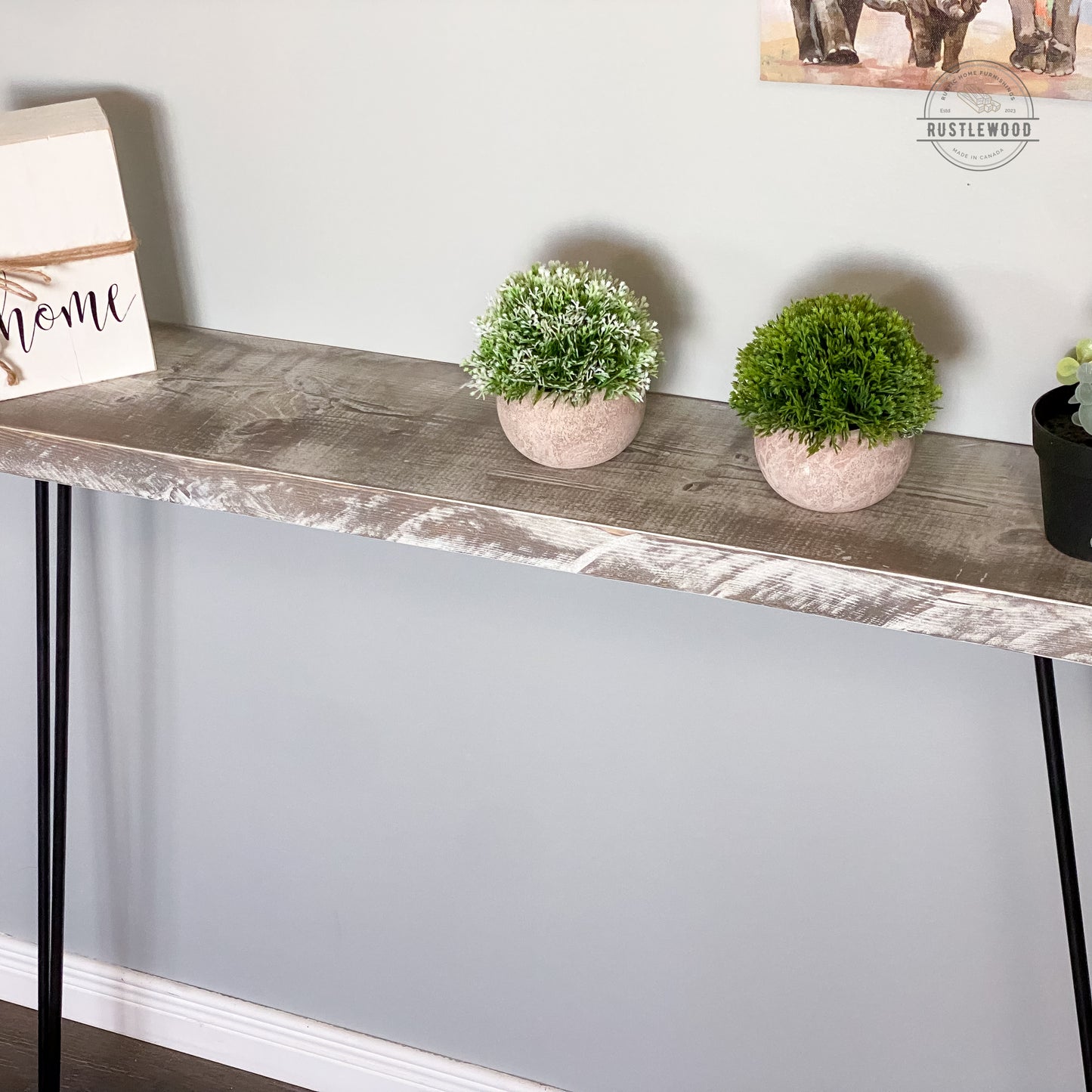 Narrow Console Table - Rustlewood