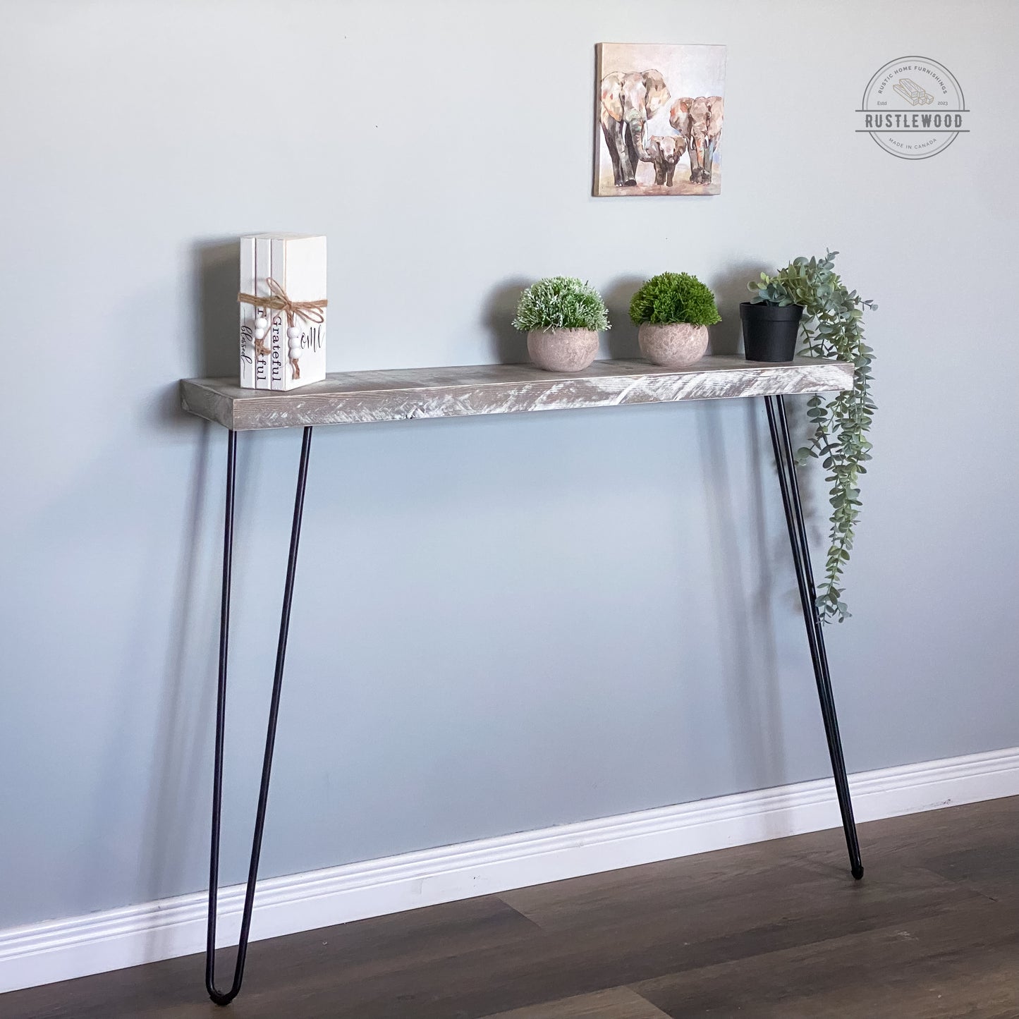 Narrow Console Table - Rustlewood