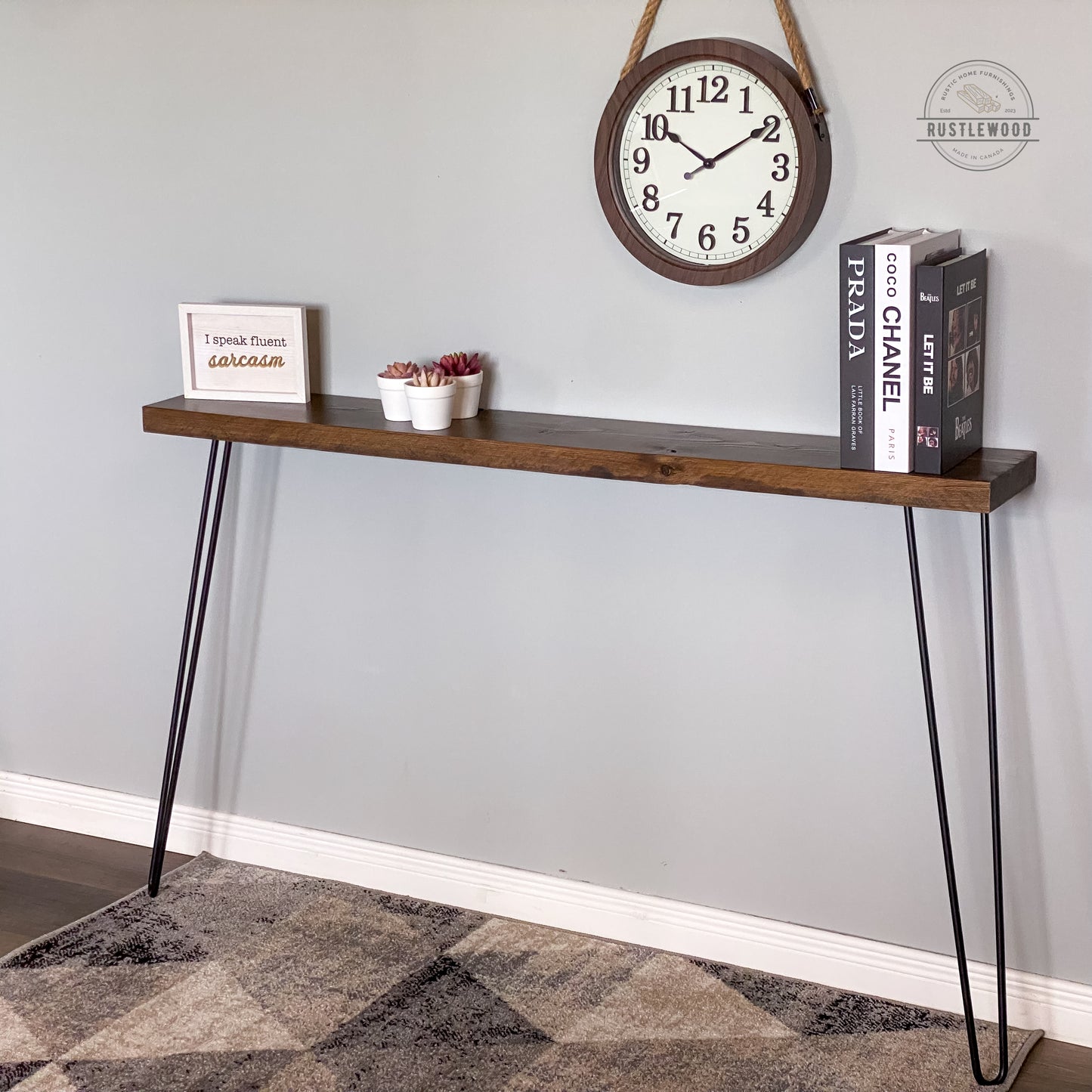 Narrow Console Table - Rustlewood