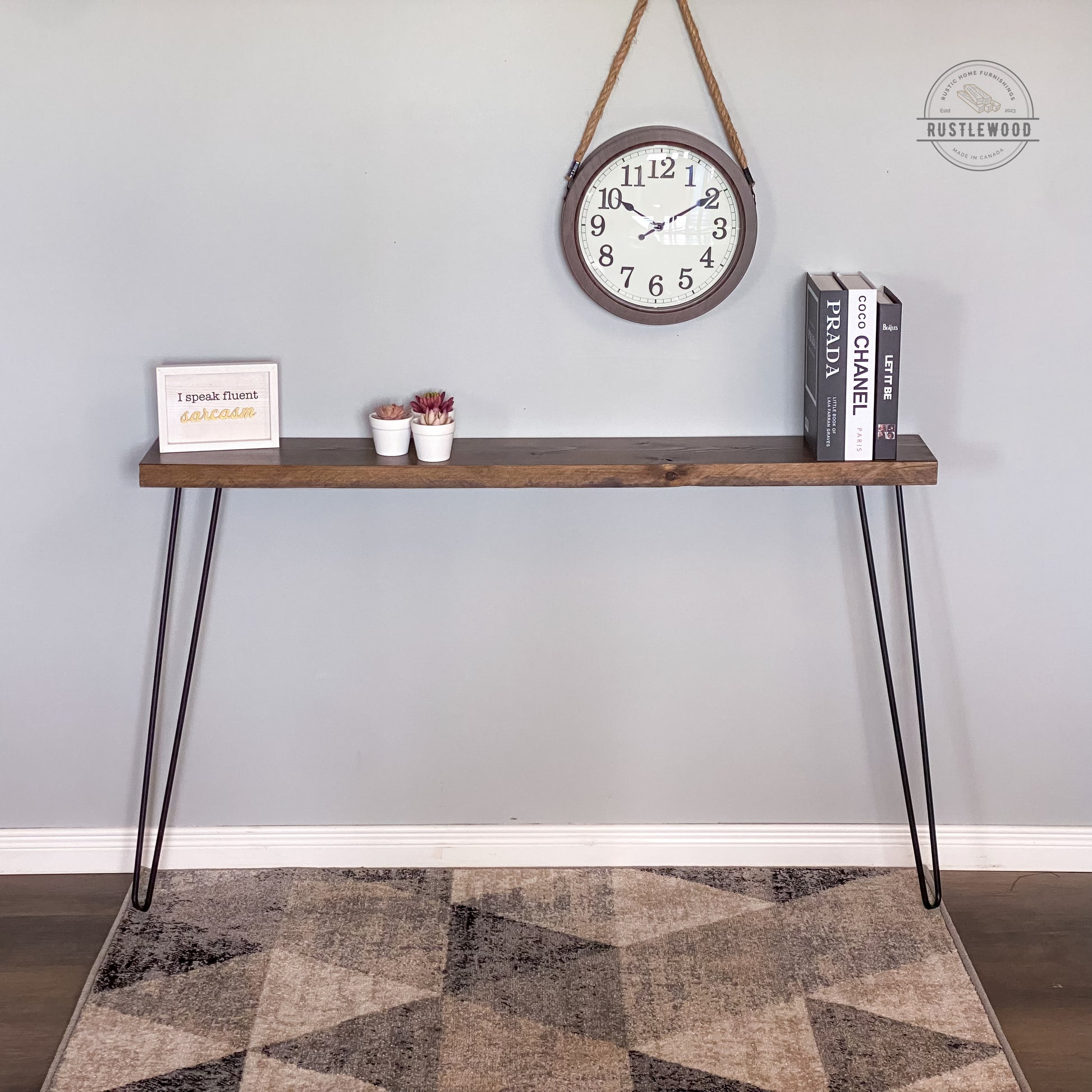 Narrow Console Table - Rustlewood