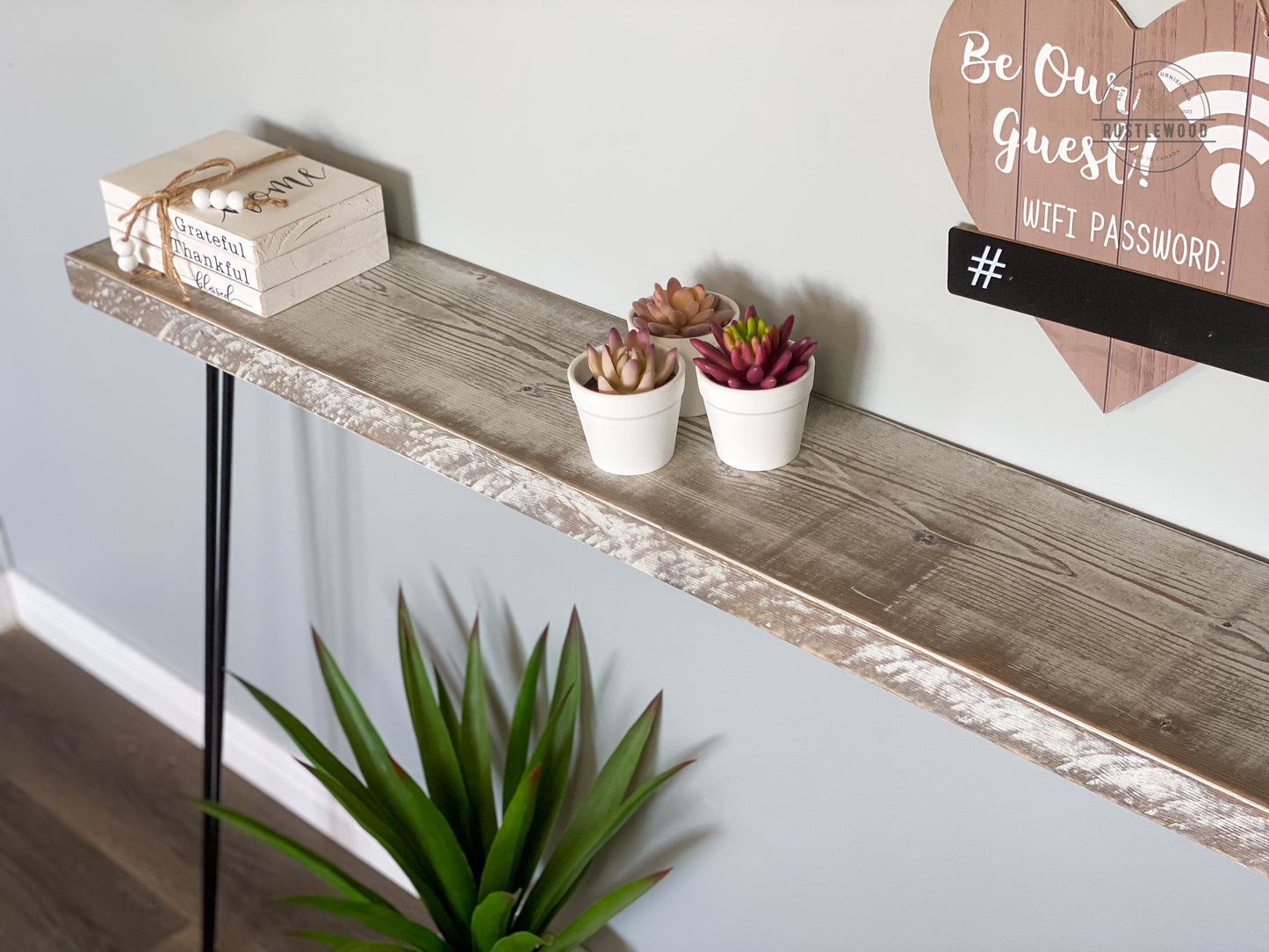 Narrow Console Table - Rustlewood