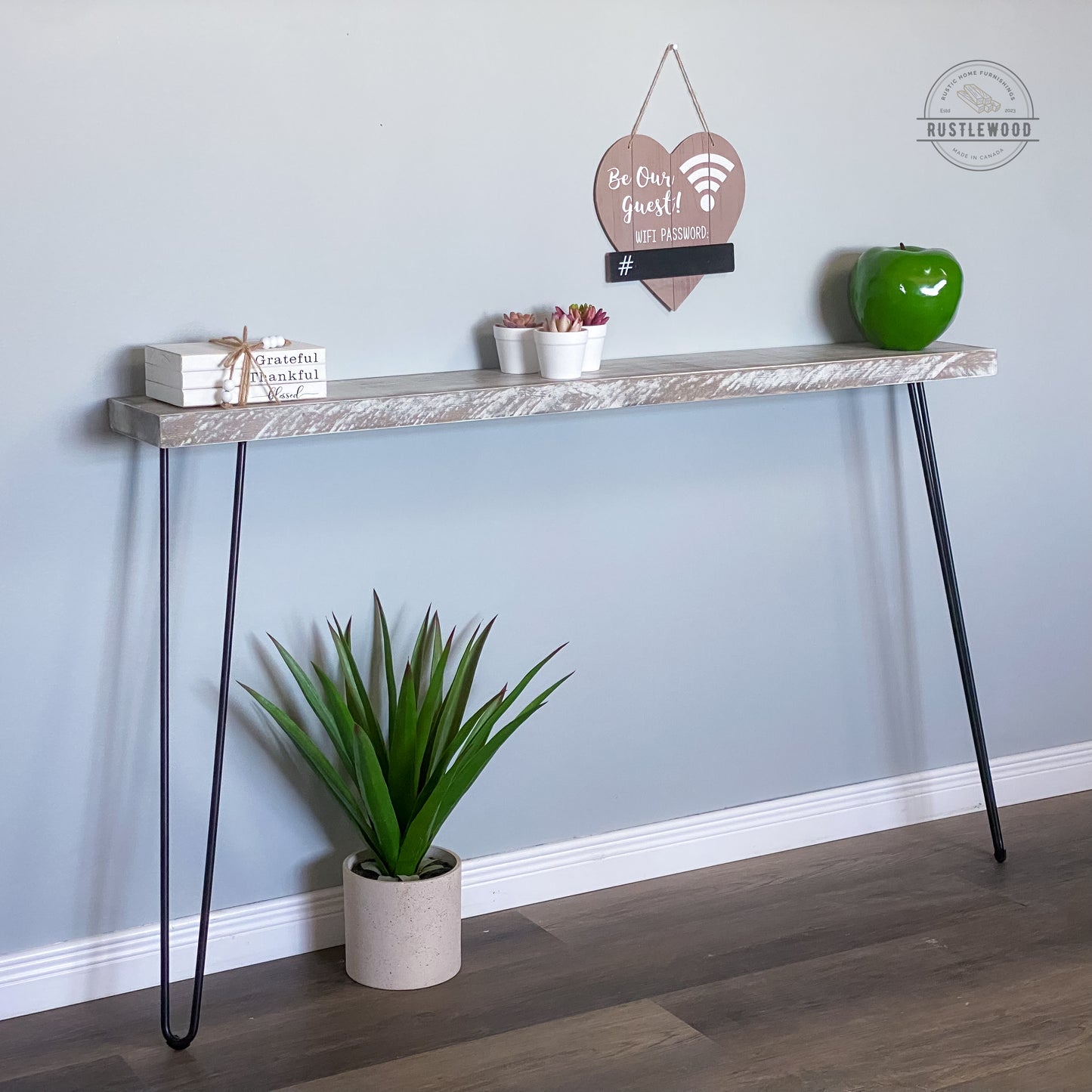 Narrow Console Table - Rustlewood