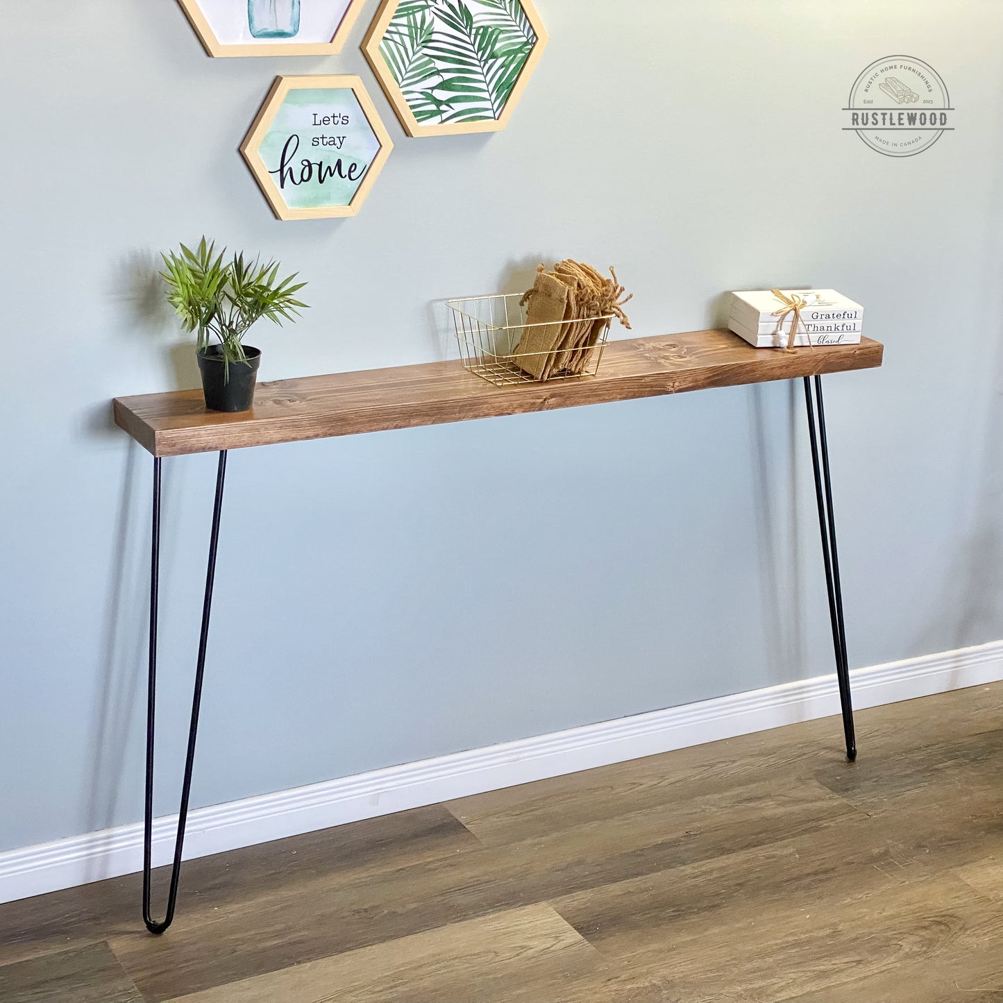 Narrow Console Table - Rustlewood