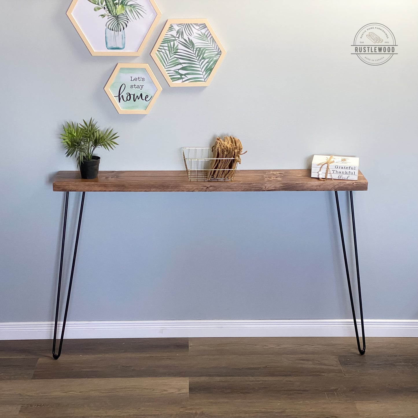 Narrow Console Table - Rustlewood